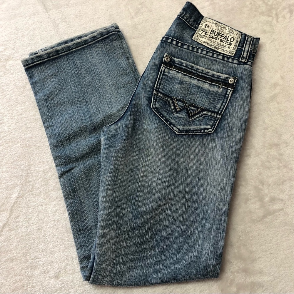 𝅺Buffalo David Bitton "Driven" Straight Leg Jeans Youth Size 14